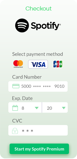 Spotify checkout